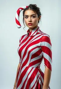 Mod Candy Cane Costume face swap