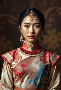 Modern Philippine National Costume face swap