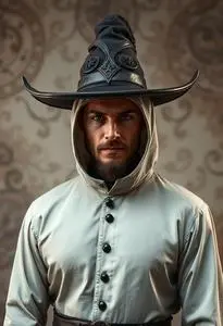 Modern Warlock Man Costume face swap