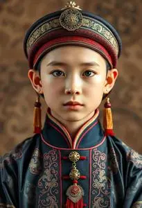 Mongolian Costume Boy face swap