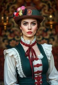 Morris Dancing Costume face swap