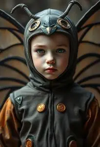 Moth Boy Costume face swap