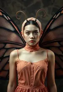 Moth Wings Costume face swap
