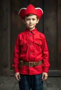 Boy Canadian Mountie Costume