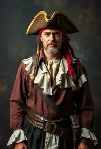 Castaway Pirate Adult Costume Medium