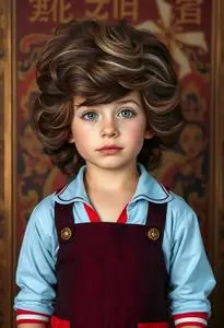Child Ace Ventura Costume Wig