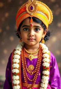 Child Krishna Jayanthi Radha Costume