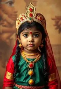 Child Sreekrishna Jayanthi Radha Costume