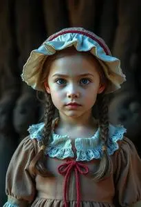 Colonial Village Girl Kid Costume