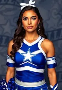 Dallas Cowboys Cheerleader Costume Woman Costume Blue Blue
