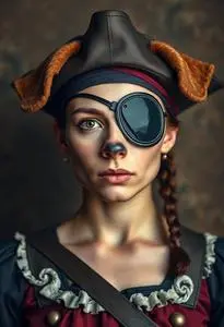 Dog Pirate Costume Eye Patch