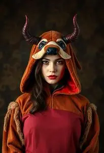 Devil Horns Dog Costume