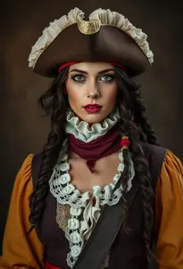Woman California Costume Spanish Pirate Costume
