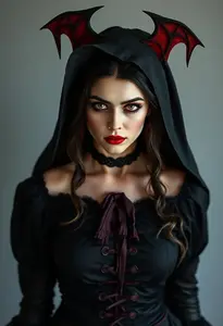 Woman Delightfully Dreadful Vampiress Costume
