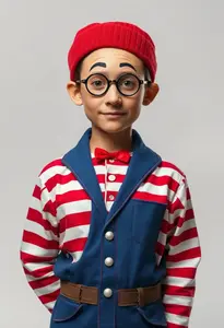 Waldo Costume Fancy Dress