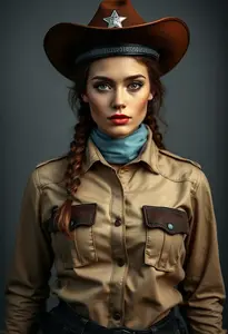 Western Sheriff Costume Woman
