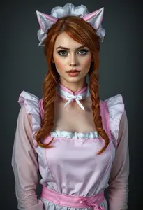 Woman Foxy Cleaning Maiden Costume