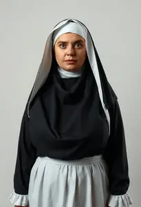 Woman Plus Size Bad Habit Nun Costume