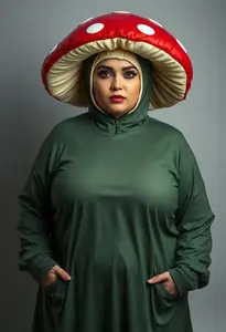 Woman Plus Size Mushroom Cutie Costume