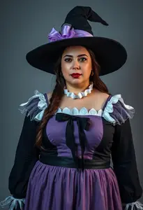 Woman Plus Size Sugar Plum Witch Costume
