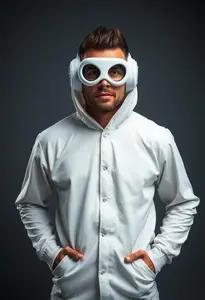 White Goodman Dodgeball Costume