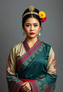 Traditional Filipino Woman Clothing Costume