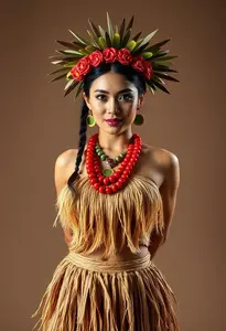 Traditional Hula Dance Costume