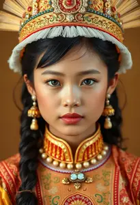 Traditional Philippine Costume Girl