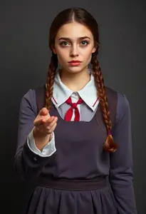 Spell Casting School Girl Costume Woman