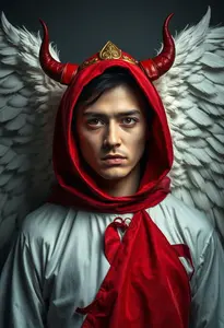 Angel Devil Costume Man