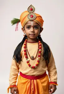 Baby Homemade Krishna Male Costume
