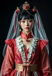 Sakuting Costume Female Fancy Dress