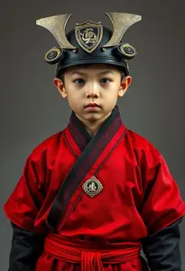 Samurai Costume Kid