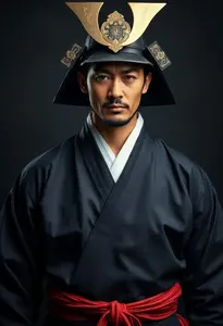 Samurai Costume Man