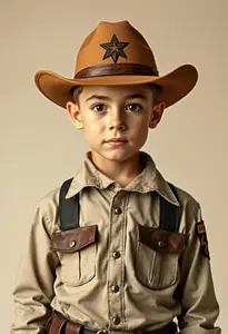 Sheriff Costume Boy