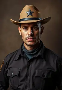 Sheriff Costume Man