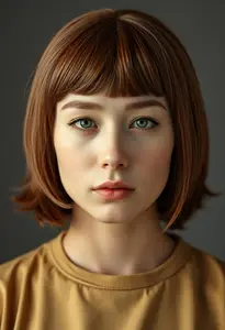 Short Brown Wig Costume