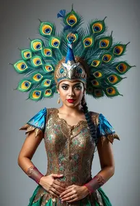 Proud Peacock Woman Costume