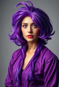 Purple Costume Wig