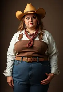 Western Outfit Fat Woman
