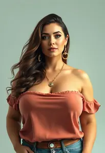 Western Tops Fat Woman