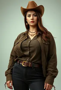 Western Wear Fat Woman