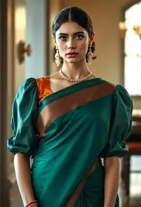 Puff Sleeve Saree Blouse