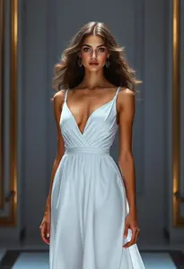 Romee Strijd White Dress