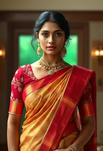 Kediya Style Blouse Saree