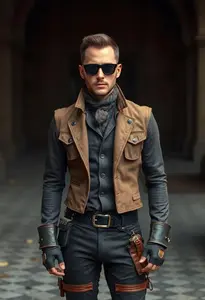 Man Steampunk Clothing