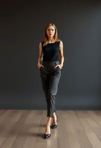 Margaret Howell Cropped Ankle Tap Trousers
