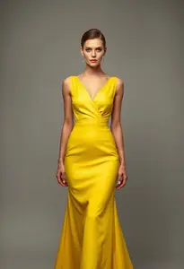 Linda Evangelista Yellow Dress