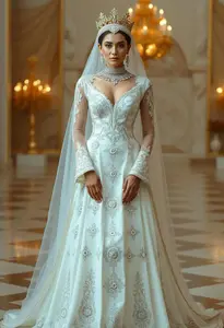 Luxury Arabic Wedding Dress
