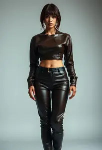 Faux Leather Pants Outfit